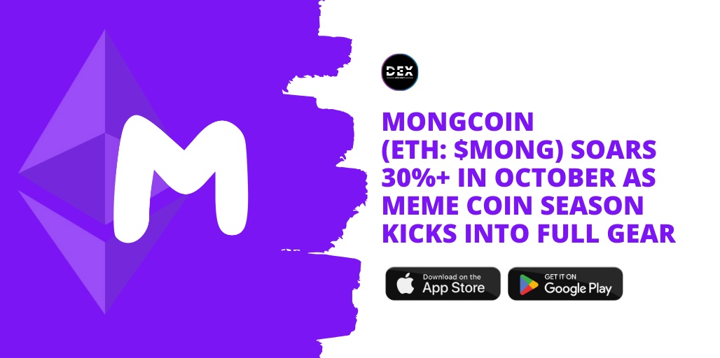 MongCoin (ETH: $MONG) Soars 30%+ In October As Meme Coin Season Kicks into Full Gear